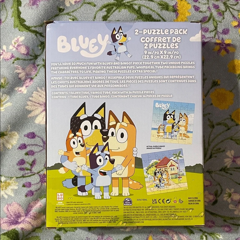 NWT Bluey Two Puzzle Pack Bluey and Bingo
